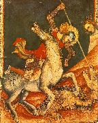 VITALE DA BOLOGNA St George 's Battle with the Dragon oil painting